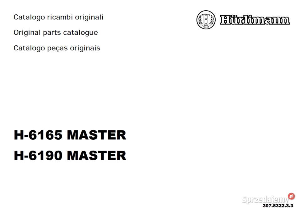 Ciągnik Hurlinmann H 6165 H 6190 katalog części Gdańsk sprzedam