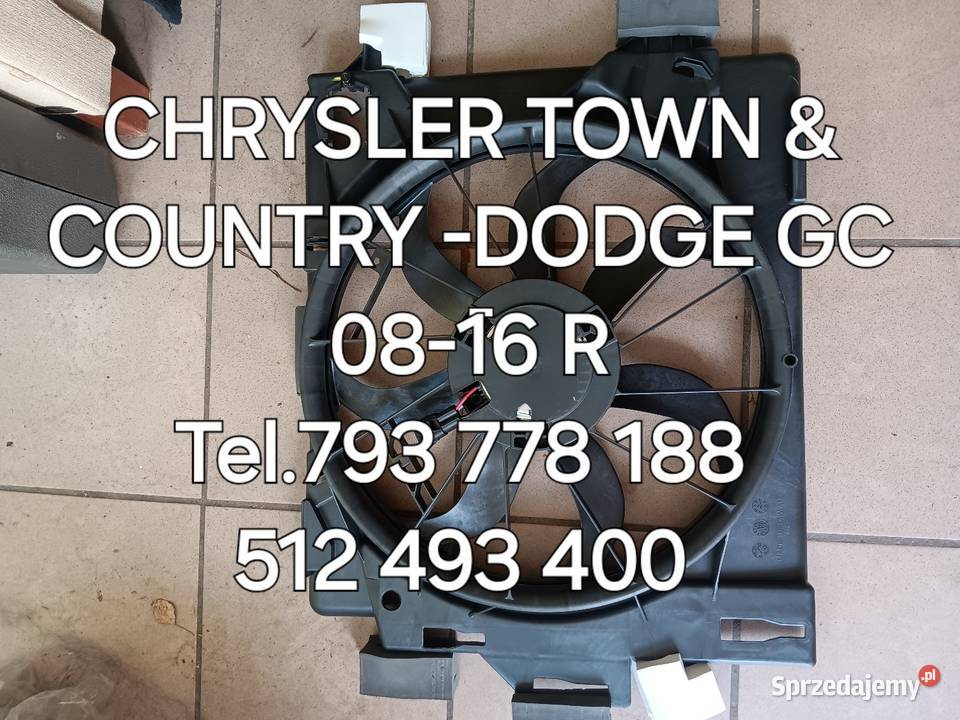 WENTYLATOR CHŁODNICY CHRYSLER TOWNCOUNTRY DODGE Kawnice