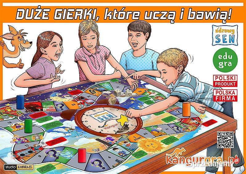 ZDROWY SEN duża GRA planszowa dzieci A1 A0 o Łódź