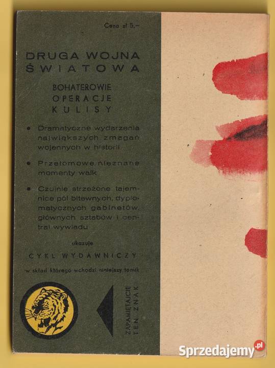 ŻÓŁTY TYGRYS NA TROPIE ZEMSTY 1964 Łódź