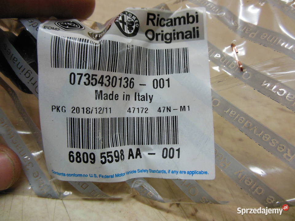 PIERŚCIEŃ ZAPALNICZKI Fiat 500 Ducato Abarth 500 Kozy