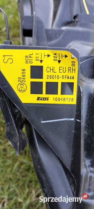 Nissan Micra K14 Lampa LED Uszkodzona