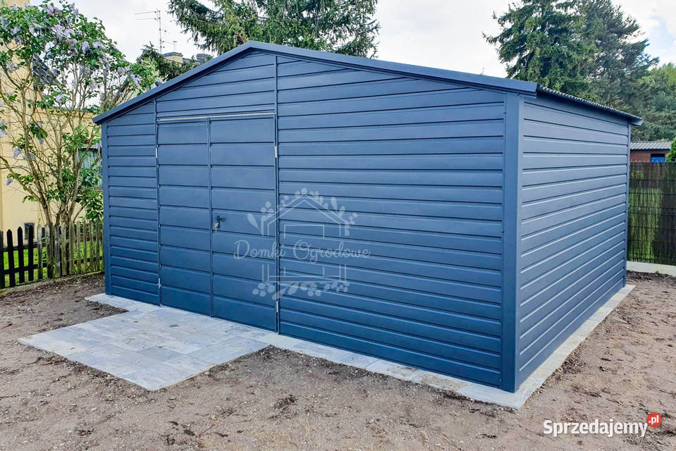 Schowek Domek Ogrodowy 5x4m Brama Antracyt Dach Domki narzędziowe Ruda Śląska