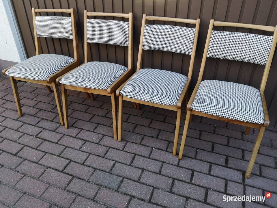 Krzesła PRL JAR Jasienica lata 70 Vintage wielkopolskie Swarzędz