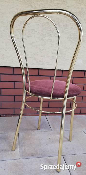 Krzesło złote stylowe do toaletki Garwolin