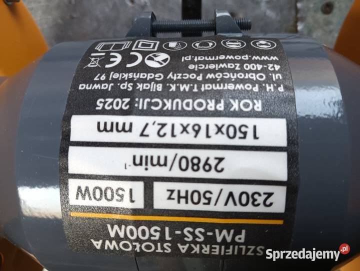 Szlifierka stołowa 1500W 230V kamień 150mm