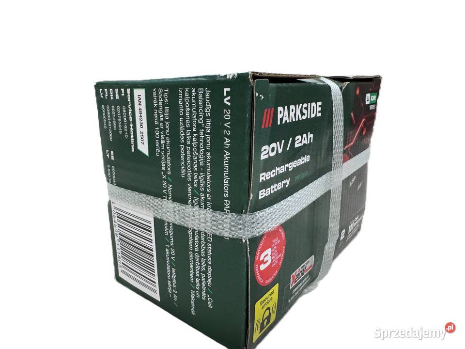 Akumulator LiIon Parkside 20 V 2 Ah warmińsko-mazurskie