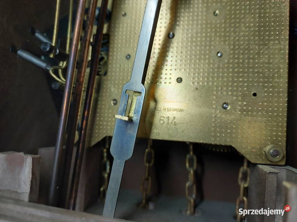 156 zegar ścienny wagowy niemiecki łańcuchowy