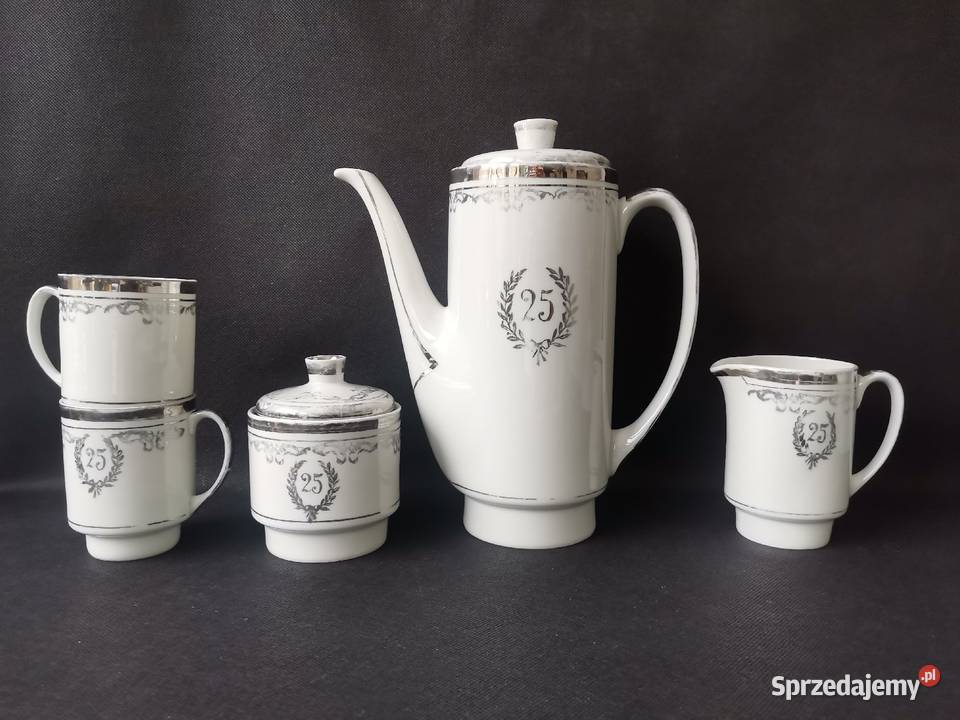Stary serwis kawowy London porcelana Ćmielów Katowice