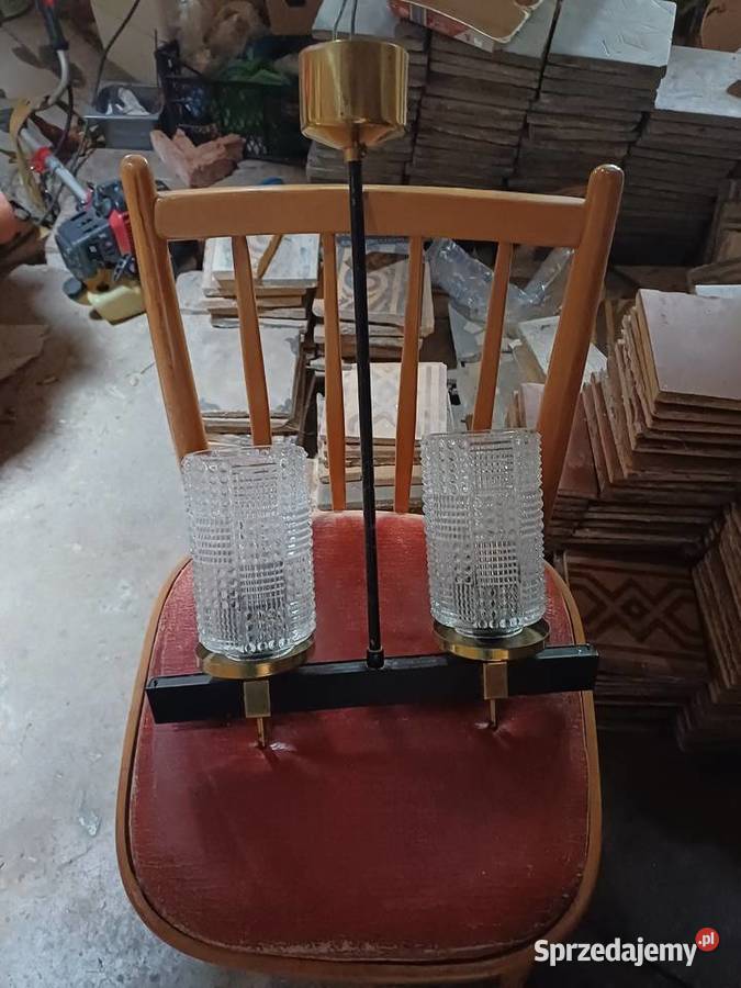 Retro żyrandol z 60 tych lat firmy Drukov Antyki, Sztuka, Kolekcje Lubań