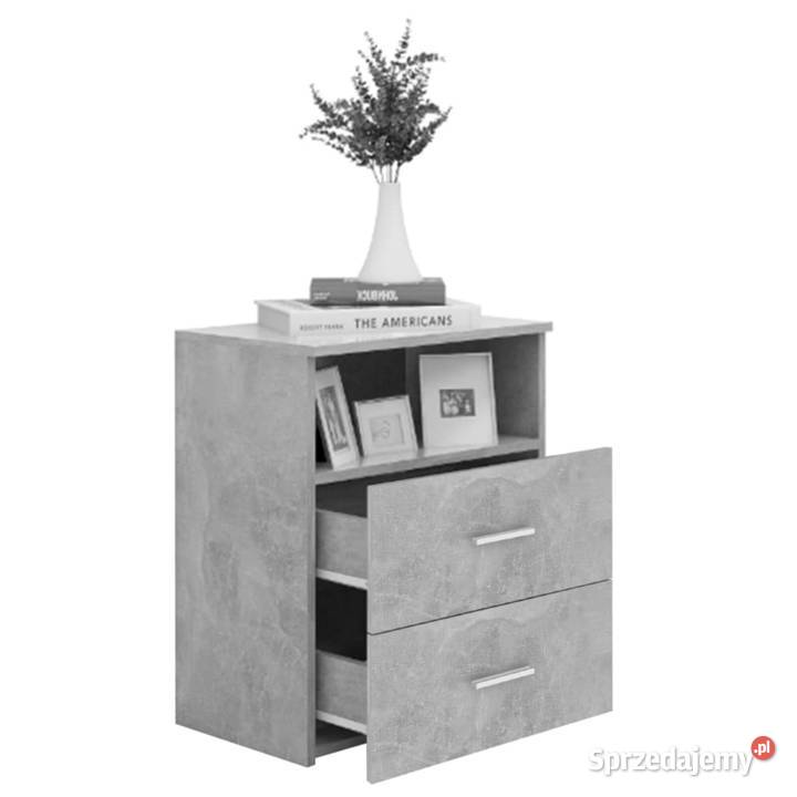 vidaXL Szafki nocne 2 szarość betonu 50x32x60 mazowieckie Warszawa