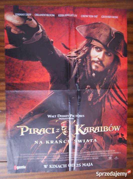 Piraci Z Karaibów Na Krańcu świata Po Polsku Plakat PIRACI Z KARAIBÓW - NA KRAŃCU ŚWIATA Parczew - Sprzedajemy.pl