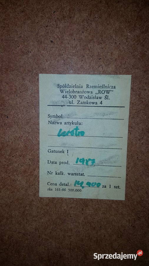 Lustro w ramie ze sklejki z czasów PRL Jastrzębie-Zdrój