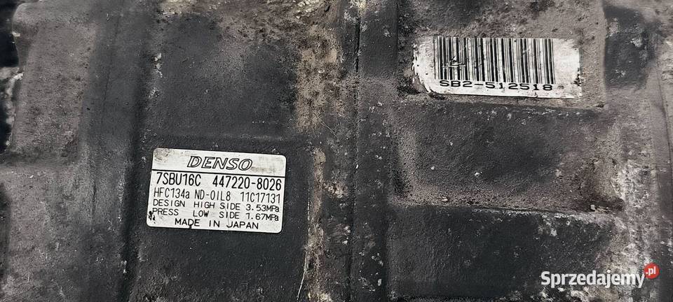 SPRĘŻARKA KLIMATYZACJI BMW E 46 LIFT 4472208026 osobowe Lipno