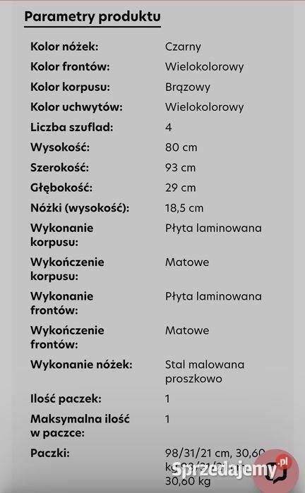 Meble patchwork komoda szafka RTV regał