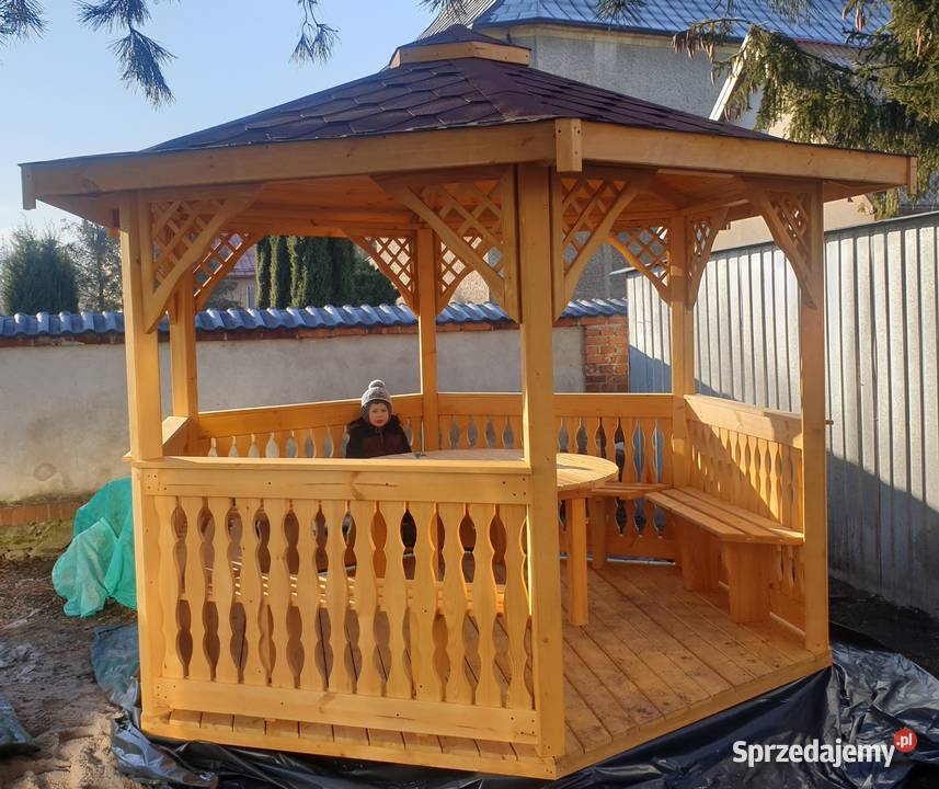 Altanka sześciokątna i ogrodowa drewniana Zimnowoda sprzedam