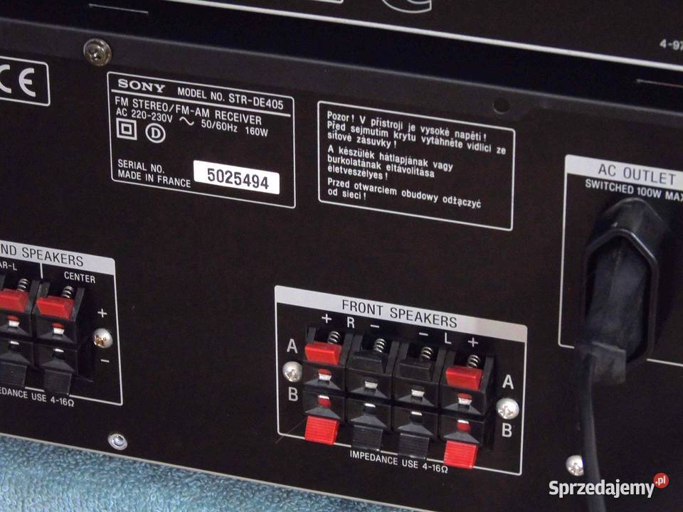 Amplituner i CD Sony pilot segmenty sprawne Jasło