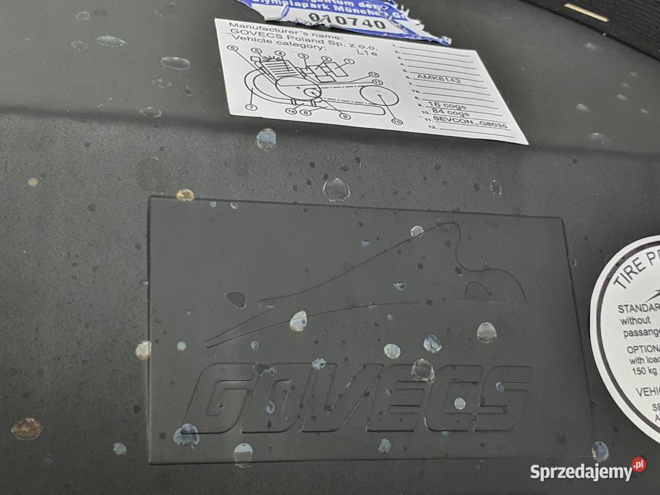 Siedzenie Kanapa Skuter Govecs Go S 25 łódzkie Janowice sprzedam