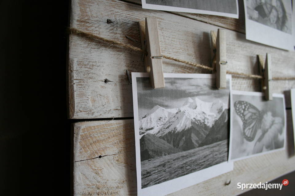 ramka tablica na zdjęcia ścienna drewniana Mielec