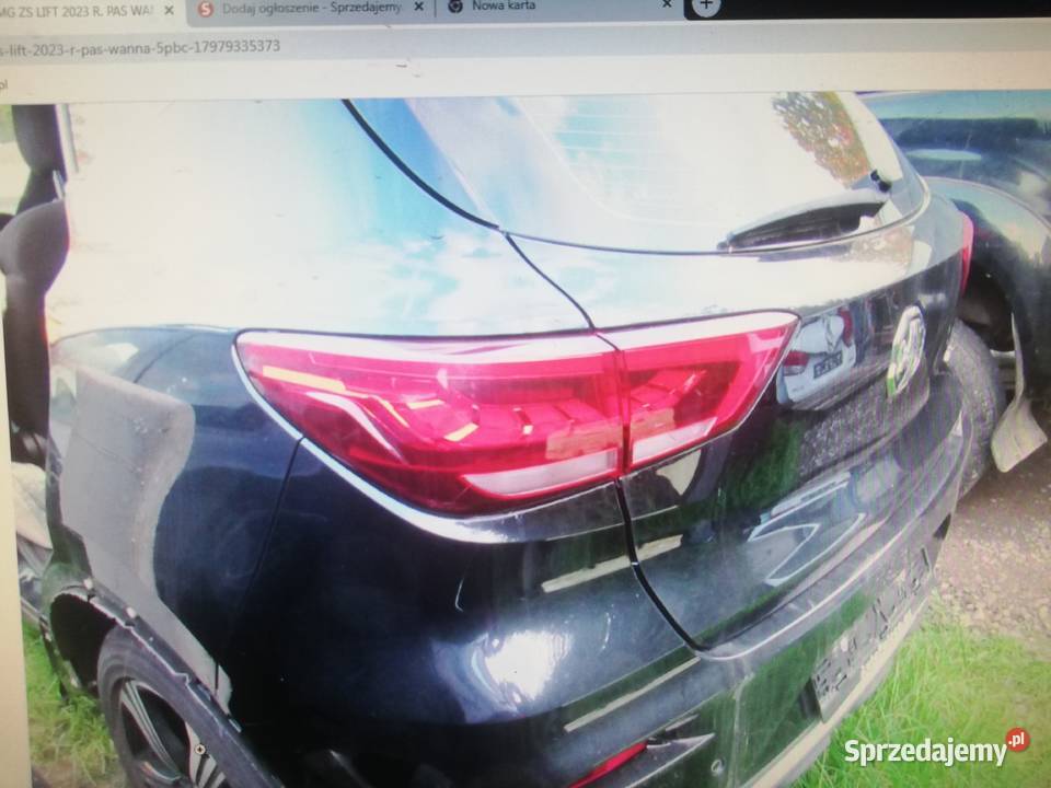 MG MG ZS LIFT 2023 R KLAPA BAGAŻNIKA 5PBC sprzedam