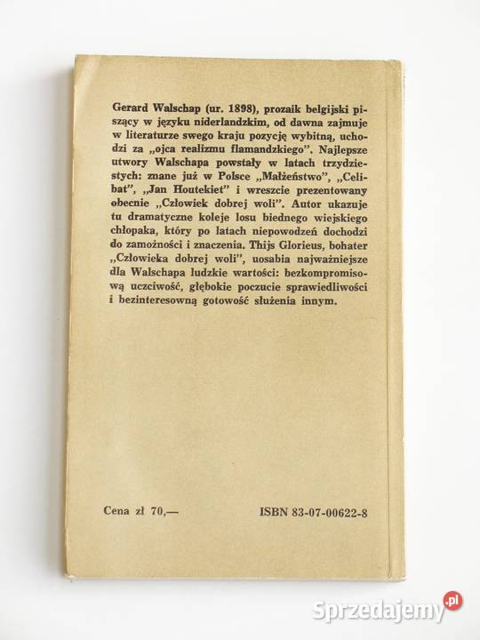 Człowiek woli Gerard Walschap małopolskie Kraków