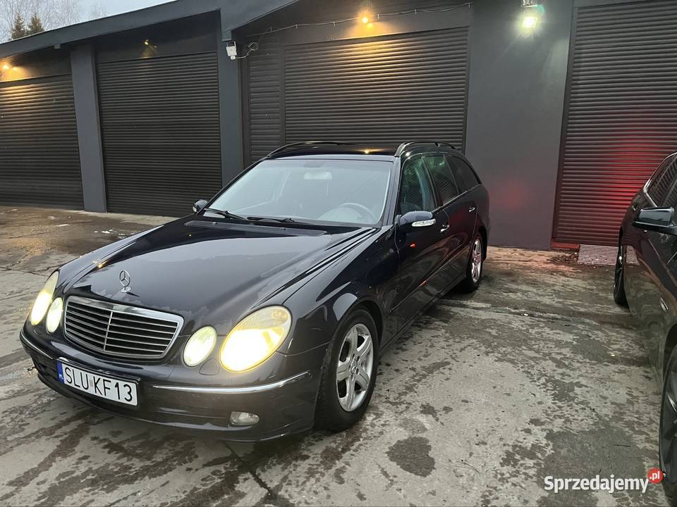 Mercedes w211 27d granatowy