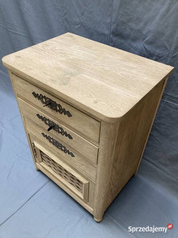 Dębowa szafka z dwoma szufladami Komody Kraków