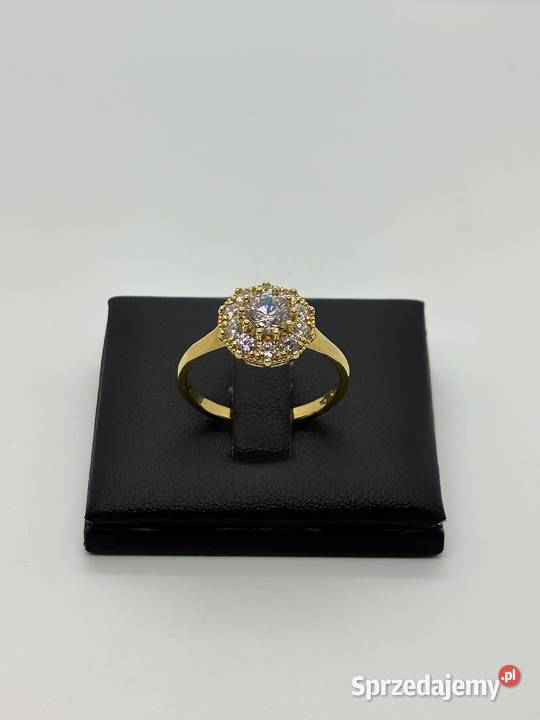 Nowy Złoty Pierścionek pr 585 395g Rozmiar 21 złoto Elbląg