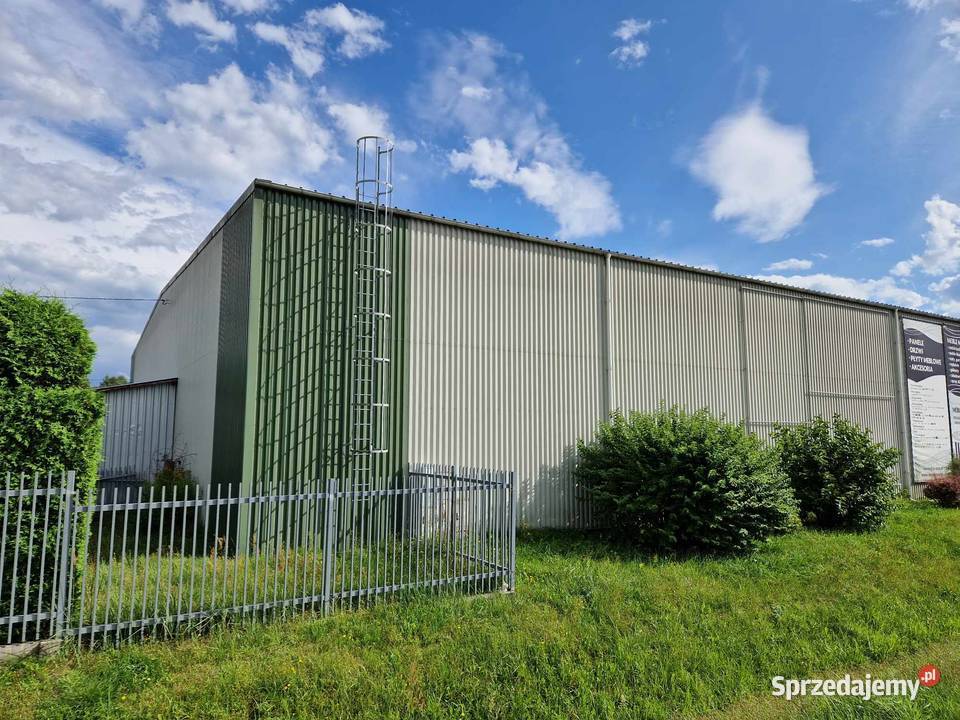 Hala 1000 m2 z regałami Mielec strefy sprzedam