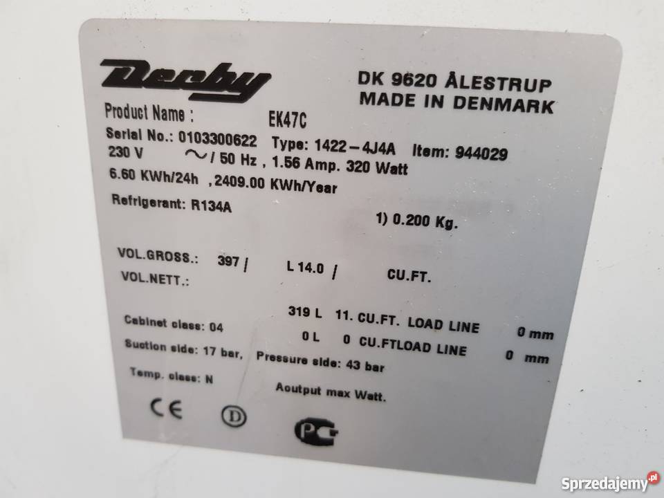 Zamrażarki przeszklone używane sprzedam