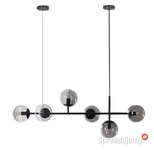 Dexter black żyrandol stół nowoczesny 6punktowy Katowice