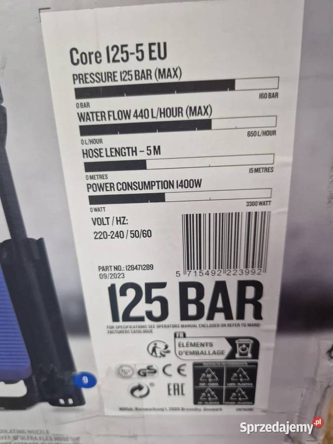 Myjka ciśnieniowa NILFISK Core 1255 EU Głogowa