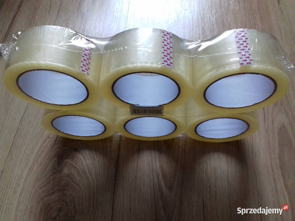 6x Taśmy pakowe przylepne przezroczyste 48mmx90m Bydgoszcz