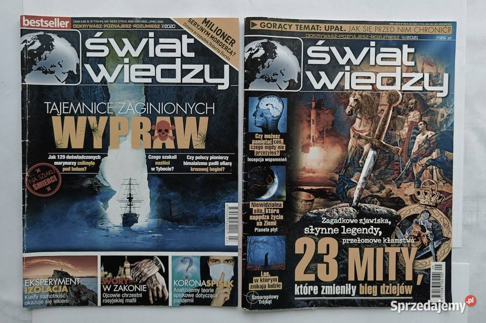 KOSMOS Świat Wiedzy miesięczniki 14 różnych Gdynia