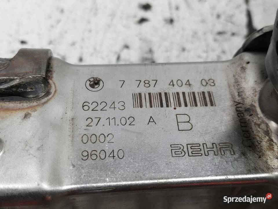 CHŁODNICA SPALIN 778740403 25 30 D M57 Bmw Seria Recyrkulacja spalin EGR