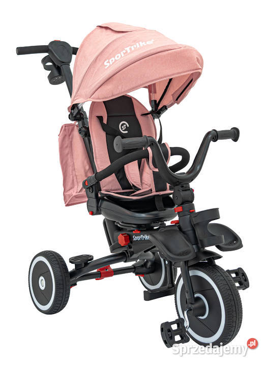 Rowerek Trzykołowy RIDER różowy koła EVA z Warszawa