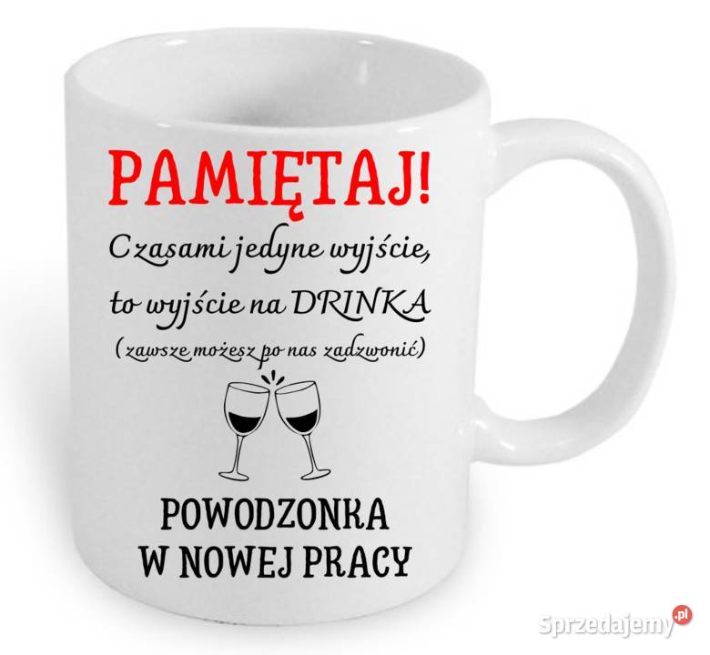 Kubek prezent kolegi koleżanki na pożegnanie z Warszawa sprzedam