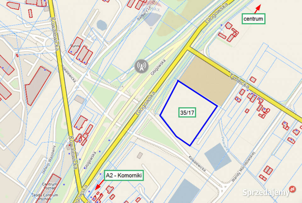 Duża działka usługowa Poznań sprzedam
