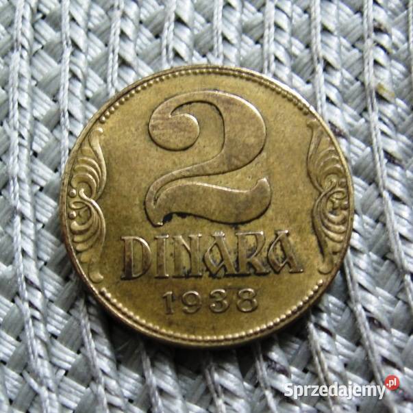 Jugosławia 2 Dinary 1938r Kalisz