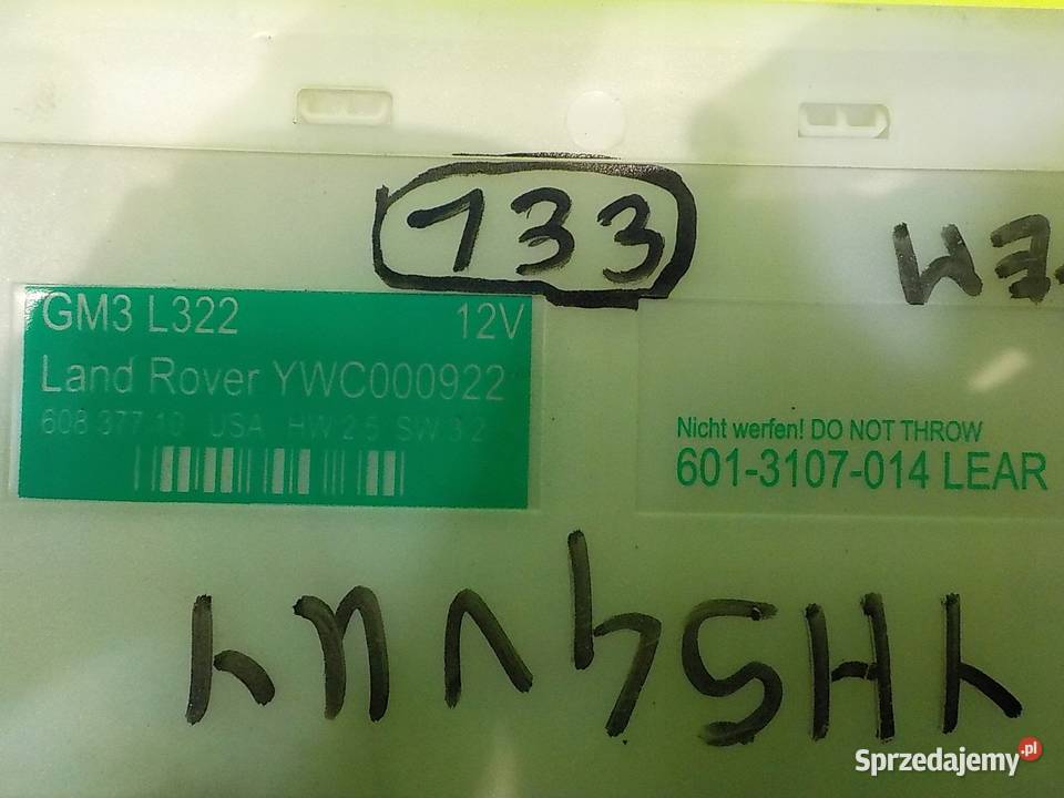 RANGE ROVER L322 44 V8 04r 5D modul komfortu osobowe sprzedam