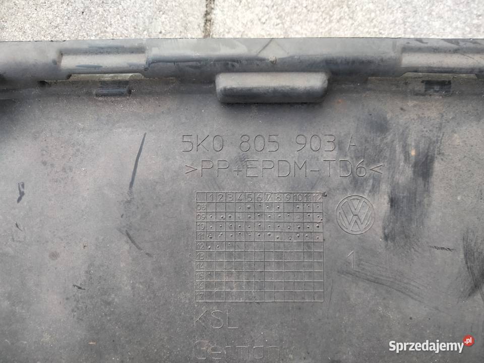 VW GOLF 6 VI 5K0 08 spojler dokladka POD zderzak Dęblin
