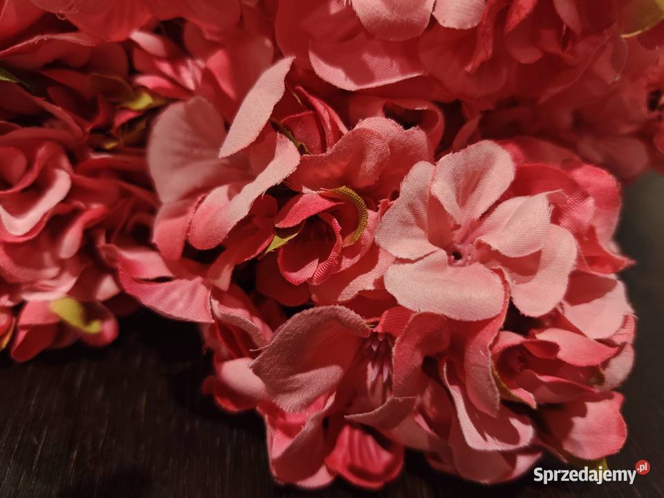Pelargonie sztuczne bukiety żywe podkarpackie Dębica