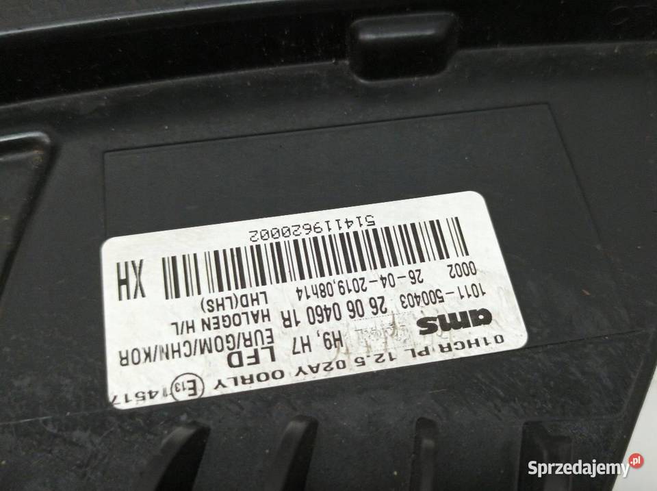 LAMPA PRZÓD LEWA 260604601R Renault Talisman I Części samochodowe sprzedam