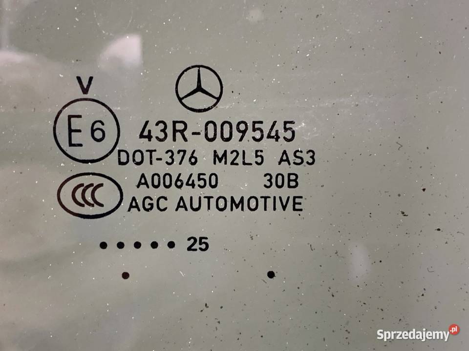 SZYBA LEWY TYŁ MERCEDES GLE SUV A1677353300 Części samochodowe sprzedam
