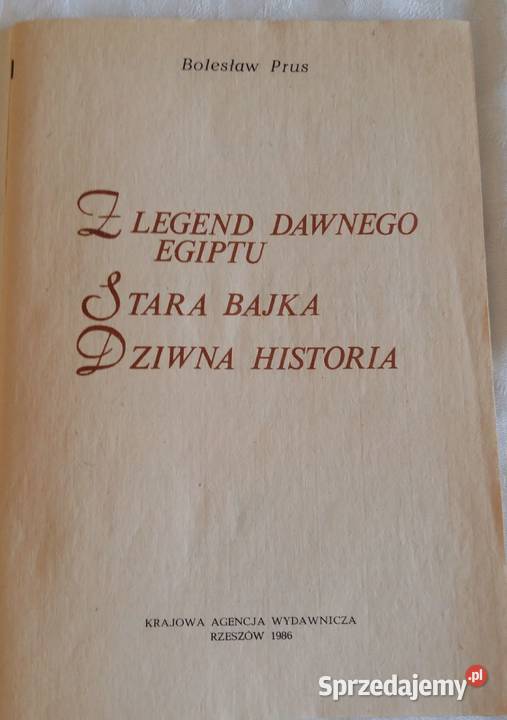 Bolesław PrusLalkaFaraonZ legend dawnego Egiptu Łódź