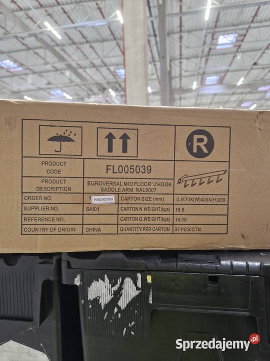 Ramię proste z haczykami do prezentacji produktu Warszawa