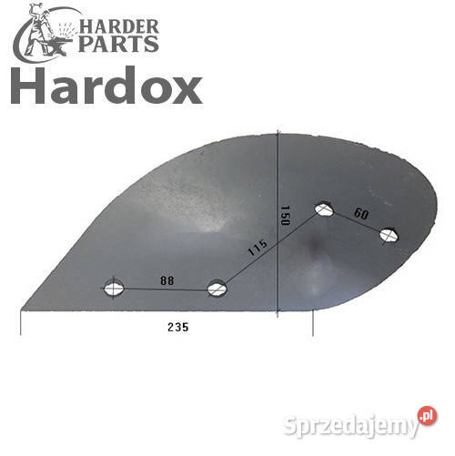 Odkładnia przedpłużka HARDOX 3470651L D1L do podlaskie Suwałki