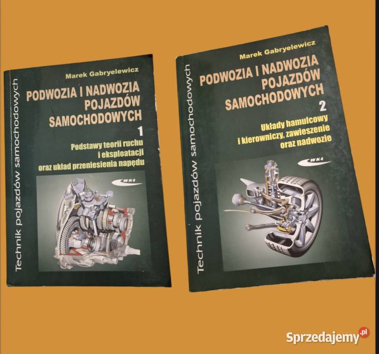 Podwozia i nadwozia pojazdów samochodowych 1 i 2 Podręczniki Warszawa