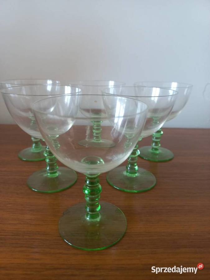 Zestaw kieliszków do likieru Art Deco Polska Porcelana i szkło Toruń