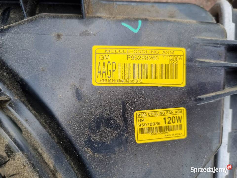 CHŁODNICA WODY WENTYLATOR SPARK M300 96676341